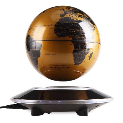 Magnetic Levitation Floating Rotation Suspension Maglev World Map 6" Globes US   122488681583